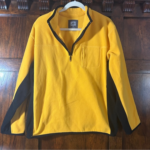 Athietech Black & Yellow Fleece Jacket -  Size M - 100% Cotton - Picture 1 of 5